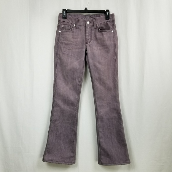 Purple A Pocket Bootcut Jeans 25x30 - Picture 3 of 8